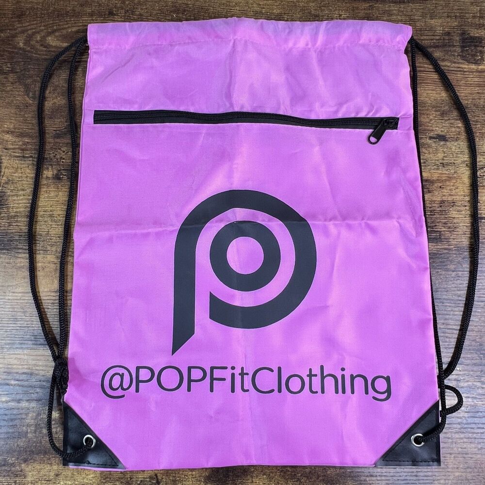 POPFit Clothing Sting Backpack Bag Pouch Drawstring Light Backpack Sack Gym Bag